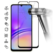 Samsung Galaxy A05 Full Cover Panzerglas - Schwarz Rand