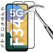 Samsung Galaxy F34 Full Cover Panzerglas - Schwarz Rand