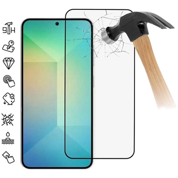 Samsung Galaxy S25 Full Cover Panzerglas - Schwarz Rand