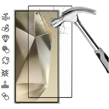 Samsung Galaxy S25 Ultra Full Cover Panzerglas - Schwarz Rand