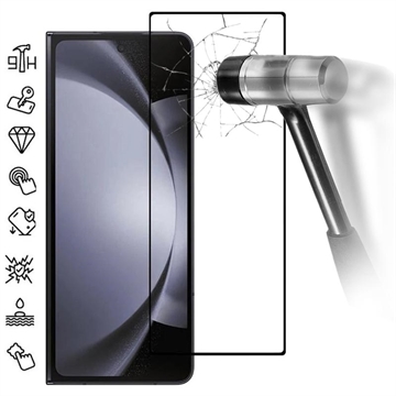 Samsung Galaxy Z Fold6 Full Cover Panzerglas - Schwarz Rand