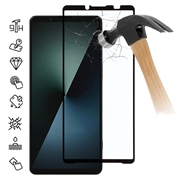 Sony Xperia 1 VIII Vollabdeckung Panzerglas - 9H - Schwarzer Rand