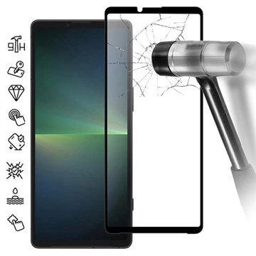 Sony Xperia 10 VI Full Cover Panzerglas - Schwarz Rand