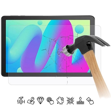 TCL Tab 10L Full Cover Panzerglas - 9H, 0.3mm - Durchsichtig