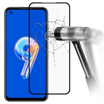 Full Cover Asus Zenfone 9 Panzerglas - 9H, 0.3mm - Schwarz