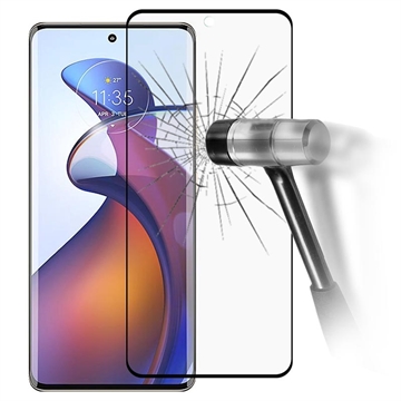 Motorola Edge 30 Fusion Full Cover Panzerglas - Schwarz Rand