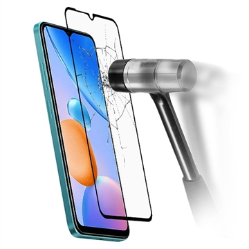 Full Cover Xiaomi Redmi 10 5G/Note 11E Panzerglas - 9H, 0.3mm - Schwarz