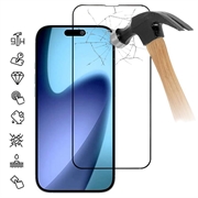 iPhone 18 Pro Vollabdeckung Panzerglas - 9H - Schwarzer Rand
