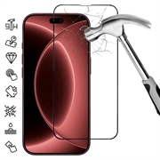 iPhone 18 Pro Max Vollabdeckung Panzerglas - 9H - Schwarzer Rand