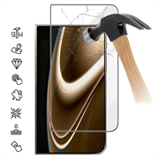 iPhone Fold Vollabdeckung Panzerglas - 9H - Schwarzer Rand