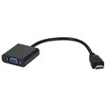 Full HD 1080p HDMI / VGA Adapter Kabel - Schwarz