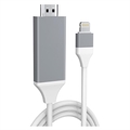 Full HD Lightning zu HDMI AV Adapter - iPhone, iPad, iPod - Weiß