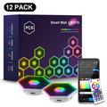 G01 Smart Hexagon RGB-LED-Wandleuchten - 12 Stück