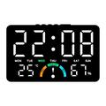 GH9007 LED-Digitalwecker mit Luftfeuchtigkeitsanzeige – Schwarz