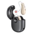 GM-362 RIC-Hörgerät mit Akku für Senioren - Beige / Schwarz
