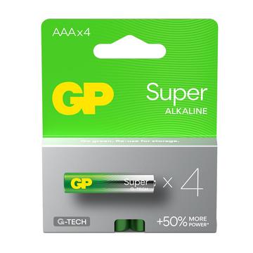 GP Super G-Tech LR03/AAA Alkaline Batteries 1000mAh