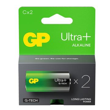 GP Ultra+ G-Tech LR14/C-Batterien - 2 Stück.