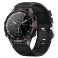 GT45 Outdoor Smartwatch mit dänischer Sprache - 1.6" HD Display - Schwarz