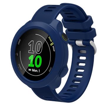 Garmin Forerunner 158 Ersatz-Silikonarmband mit integriertem Rahmen - Blau