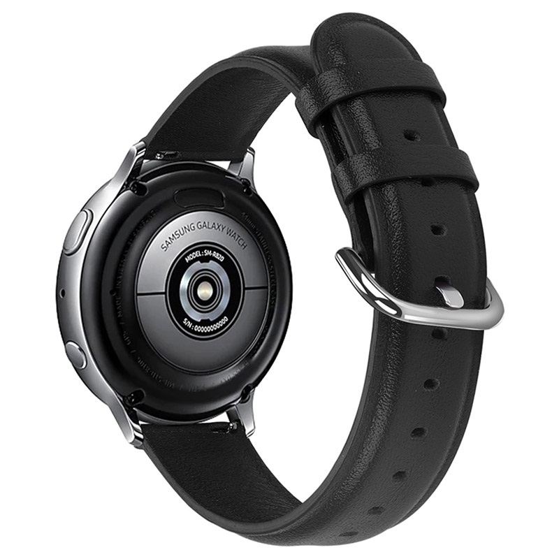 Samsung Galaxy Watch Active2 Echtlederband 44mm Schwarz
