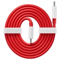OnePlus Warp Charge USB Typ-C Kabel 5481100047 - 1m - Rot / Weiß