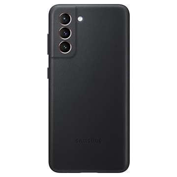 Samsung Galaxy S21 5G Leder Cover EF-VG991LBEGWW (Offene Verpackung - Ausgezeichnet) - Schwarz
