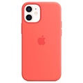 iPhone 12 Mini Apple Silikonhülle mit MagSafe MHKP3ZM/A - Zitruspink
