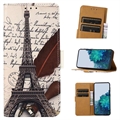 Sony Xperia 1 V Glam Serie Wallet Hülle - Eiffelturm