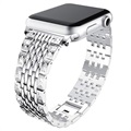 Apple Watch Series 8/SE (2022)/7/SE/6/5/4/3/2/1 Glam Armband - 41mm/40mm/38mm - Silber