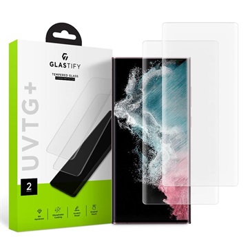 Glastify UVTG+ Samsung Galaxy S22 Ultra 5G Panserglas - 2 Stk.