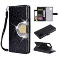 iPhone 11 Pro Glitzer Wallet Hülle mit Spiegel