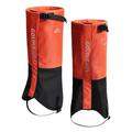 Golovejoy HX39 Wasserdichte Beingamaschen - Plüschfutter zum Wandern, Klettern und Skifahren - L - Orange / Schwarz