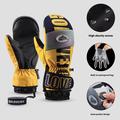 Golovejoy SK34 Winter-Skihandschuhe - wasserdicht, winddicht, Touchscreen Handschuhe - XL - Gelb / Blau / Schwarz
