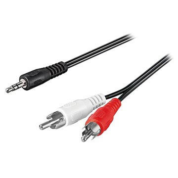 Goobay 3.5mm / 2 x RCA Audio-Kabel Adapter - 1.5m