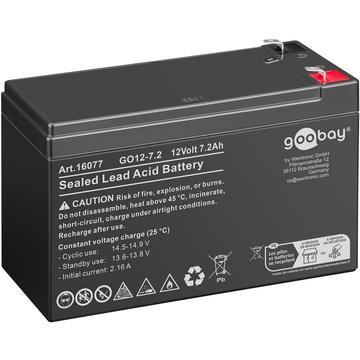 Goobay GO12-7.2 12V Blei-Akku - 7200mAh