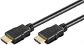 Goobay HDMI 1.4 Kabel mit Internet - Vergoldet - 0.5m - Schwarz