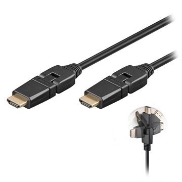 Goobay Highspeed HDMI Kabel mit Internet - Drehbar