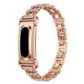 Google Fitbit Air Armband aus Zinklegierung mit Strasssteinen - Roségold