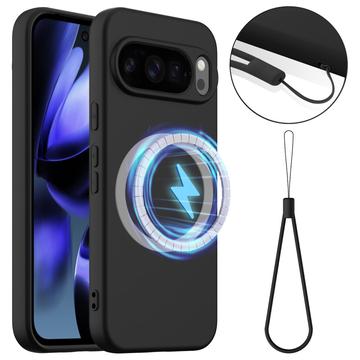 Google Pixel 10 Pro Liquid Silikonhülle - MagSafe-kompatibel - Schwarz