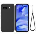 Google Pixel 10a Liquid Silikonhülle mit Handschlaufe - Schwarz