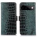 Google Pixel 11/11 Pro Crocodile Serie Lederhülle mit Geldbörse mit RFID - Grün