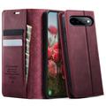 Google Pixel 11 Pro XL Caseme 033 Kalb Textur Brieftasche Hülle mit RFID-Blockierung - rot