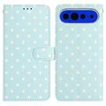 Google Pixel 11 Pro XL Wallet Case mit Punktmuster - blau