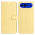 Google Pixel 11 Pro XL Wallet Case mit Punktmuster - Gelb