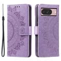 Google Pixel 11 Mandala Wallet-Hülle mit Handschlaufe - Lila