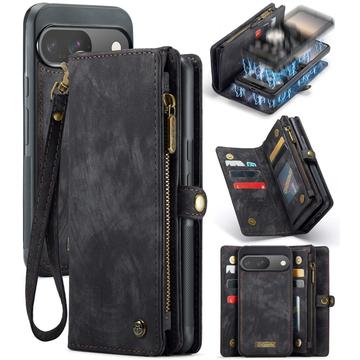 Google Pixel 9/9 Pro Caseme 008 2-in-1 Multifunktions Wallet Hülle - Schwarz