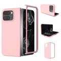 Google Pixel 9 Pro Fold Gummierte Kunststoff Hülle - Rosa