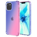 Gradient Stoßfeste iPhone 14 Plus TPU Hülle - Blau / Pink