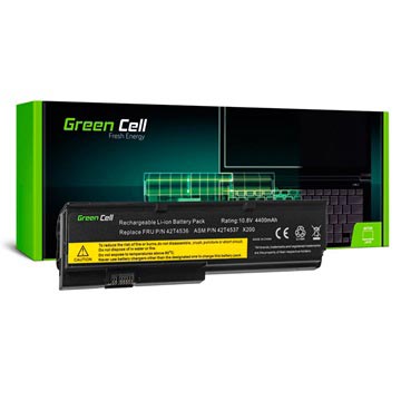 Green Cell Akku - Lenovo Thinkpad X200, X200s, X201, X201i - 4400mAh (Offene Verpackung - Bulk)