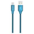 GreyLime Geflochtenes USB-A / USB-C-Kabel - 1m - Blau